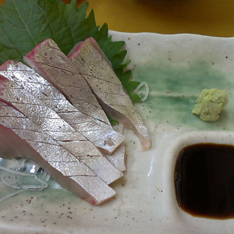 しまあじのお造り(ダイワ食堂 天五店)