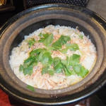 蛤と桜海老の土鍋飯
