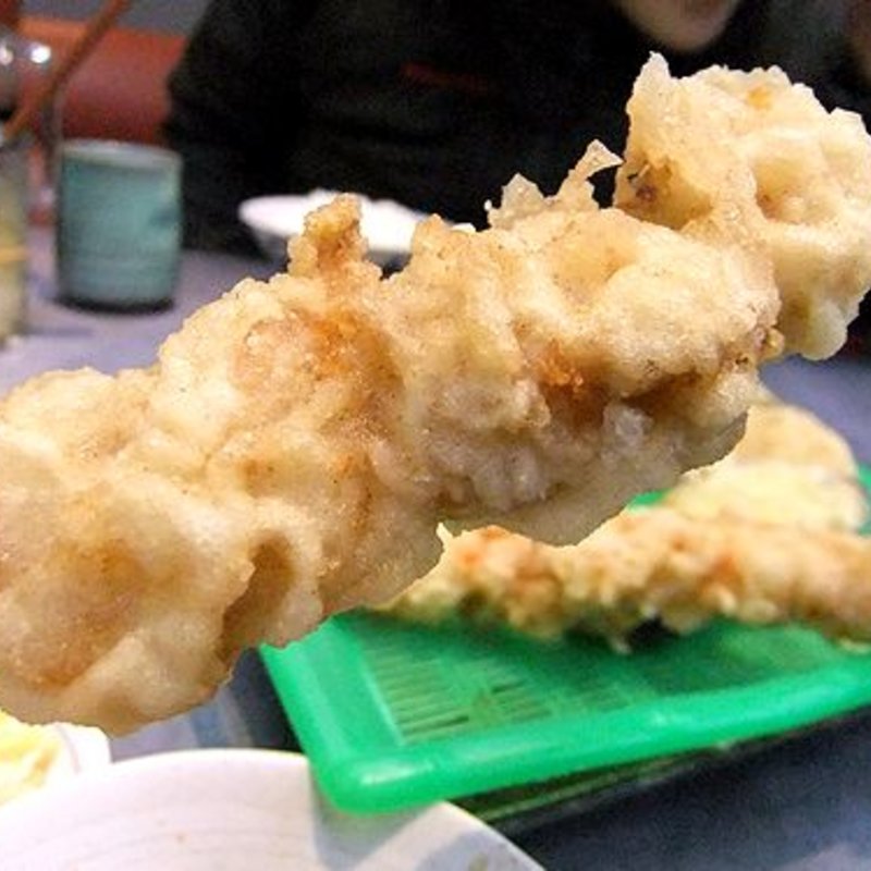 ホタテ(だるまの天ぷら定食 吉塚本店 )