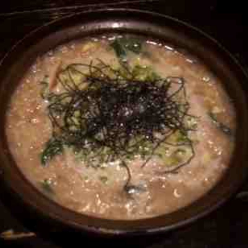 地鶏ごはんのきのこ雑炊(ぢどり家)