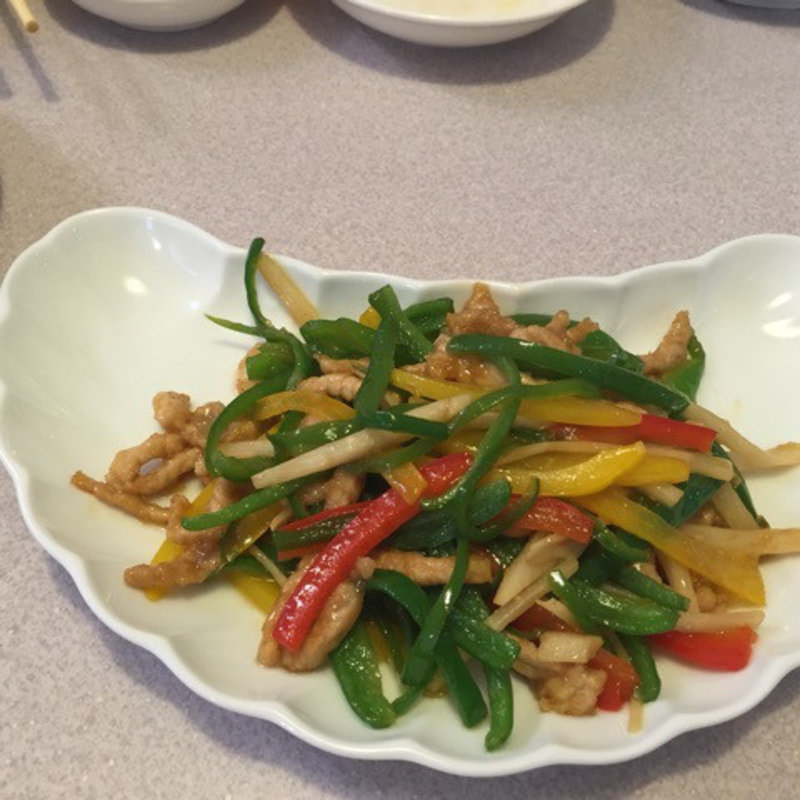 ランチセット（豚肉とピーマンの細切り炒め）(幕張本郷チャイナハウス桂花楼)