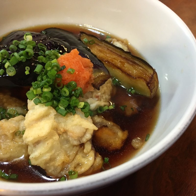 まぐろ白子の揚げ出汁(ちりとてちん)