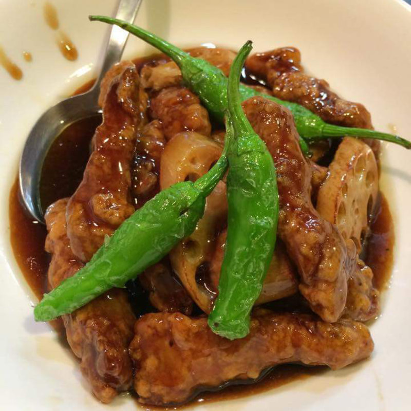 黒酢酢豚(チリレンゲ )