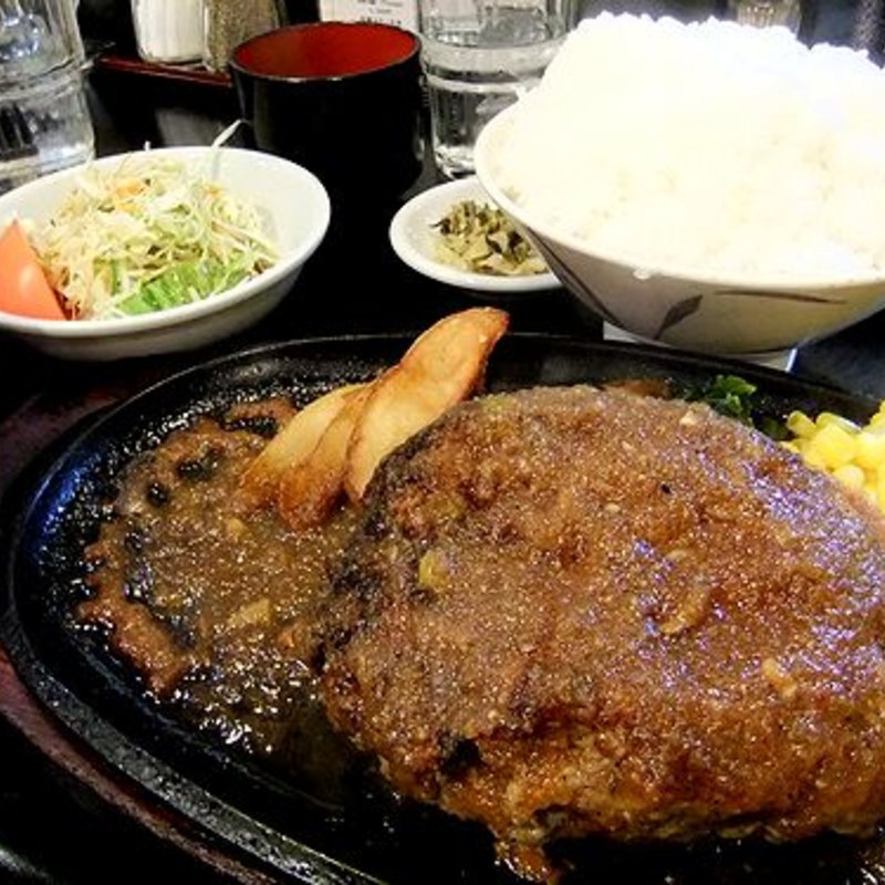 ジャンボハンバーグ定食(ちんや )