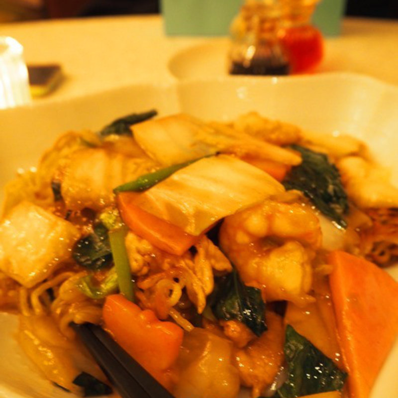 五目あんかけ焼きそば(トゥーランドット 臥龍居)