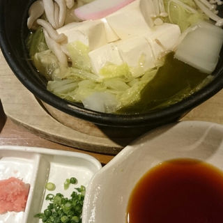 湯豆腐(とびっきり旨い酒と魚 東新漁港)