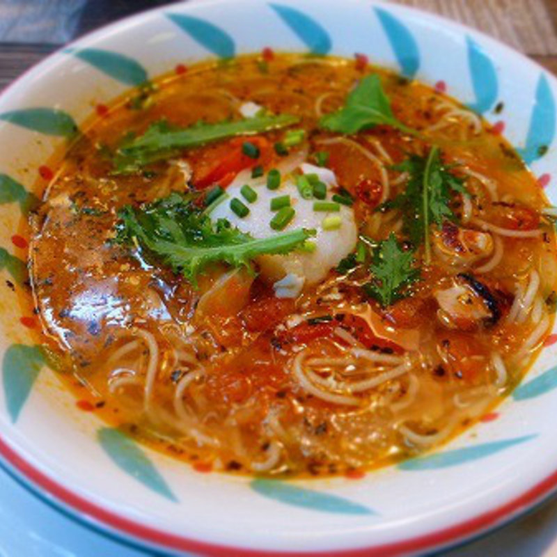 軍鶏のパスタ(農園レストラン トリトン)