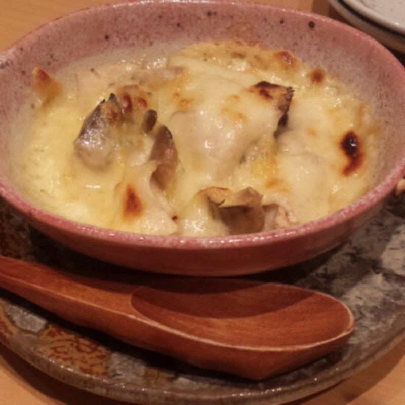 鶏とキノコのチーズ焼き(鳥名子)