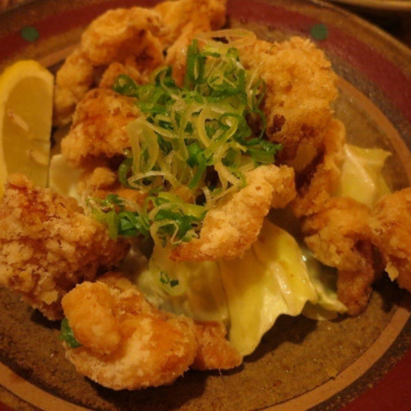 久米島赤鶏 皮揚げ(とりひろ 松山店(美栄橋))