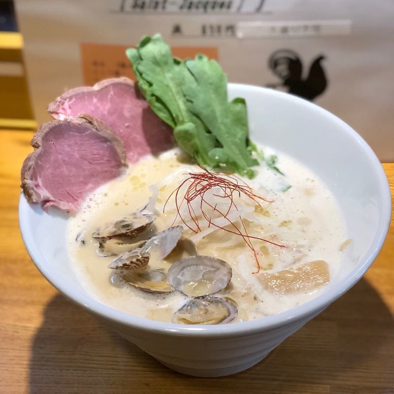 3種の貝と鶏白湯 Saint-Jacque(麺処 飯田家)