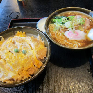かつ丼+ラーメン （ミニセット）(とんかつ おぎ )