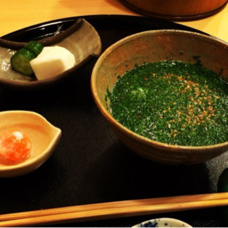 フグのお茶漬け！温玉のせ(と村)