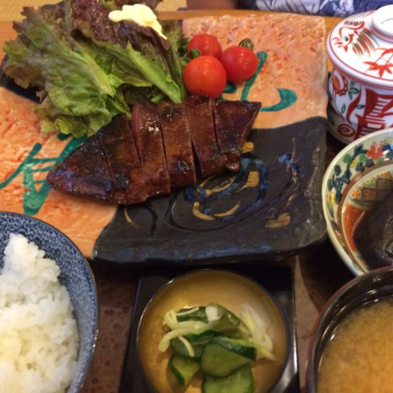 常陸牛の網焼き定食(なかむら )