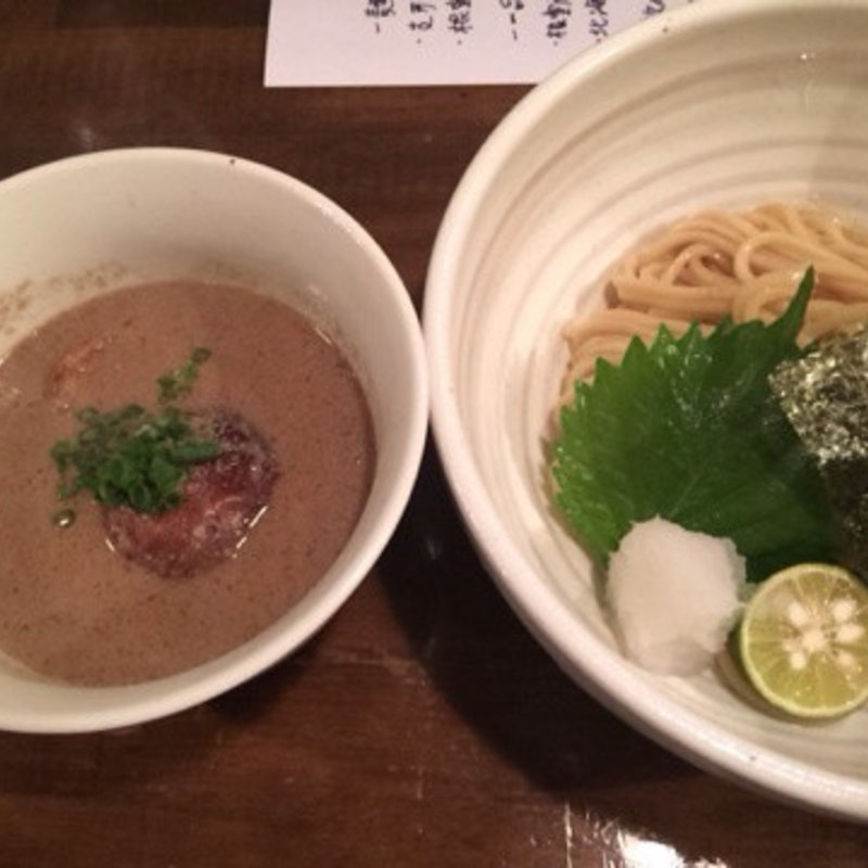 根室産 焼秋刀魚のつけそば(なな蓮)