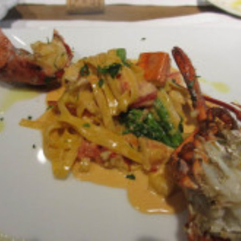 活けオマール海老のタリアテッレ(nano・universe The Oak Floor)