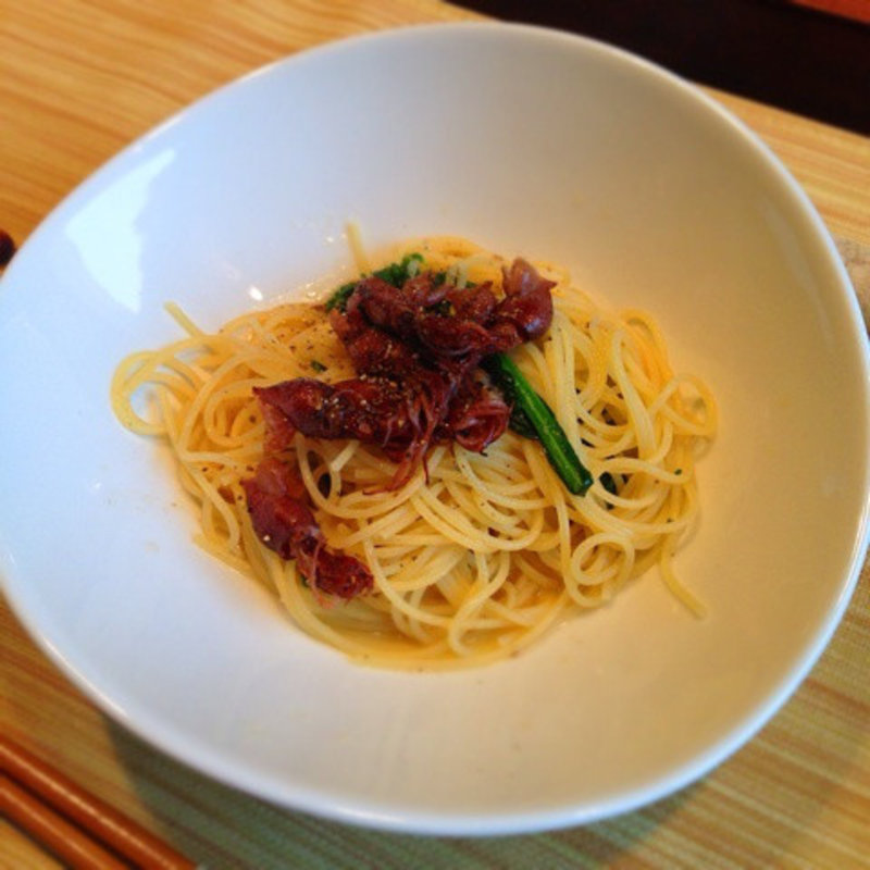 ホタルイカと菜の花のアーリオオーリオ(ニコ モンド （NICO MONDO）)