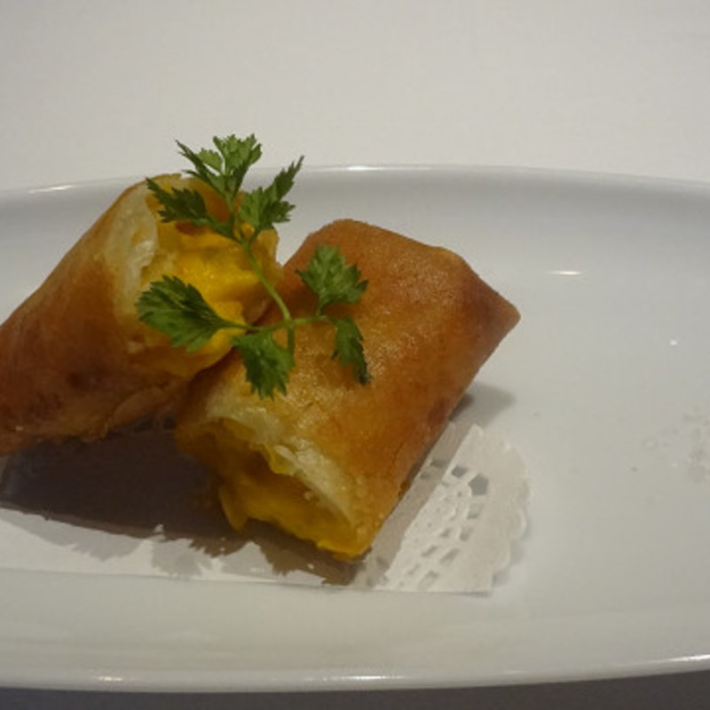 トウモロコシとカボチャの春巻(ヌーベルシノワ醐杜羽)