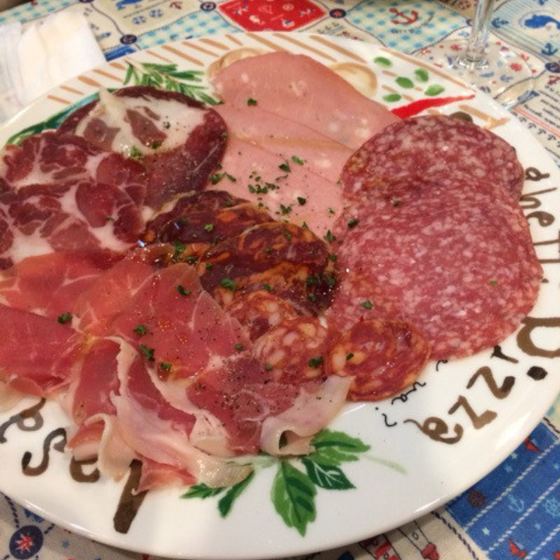 生ハム・サラミの盛り合わせ(バーイタリアーノ サンシーロ （Bar Italiano San Siro）)