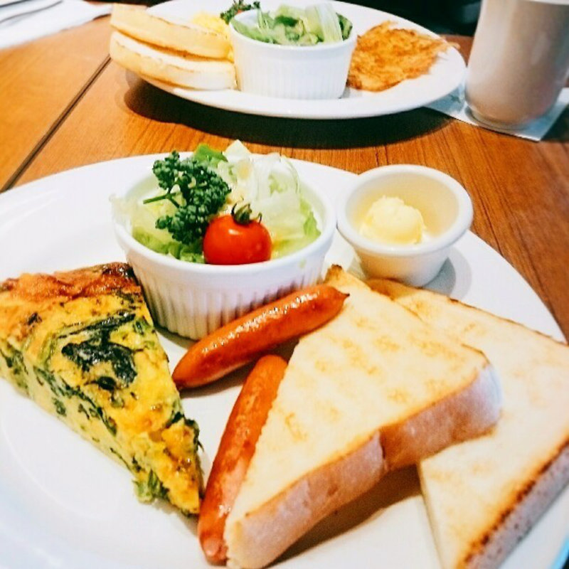 スパニッシュオムレツのモーニング(ハードロックカフェ 福岡)