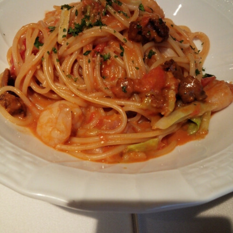 スペシャルランチ（ウニのトマトクリームパスタ）(バール・トラットリア・トムトム （Tomtom 東向島店）)