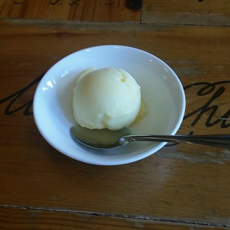 ゆずシャーベット(ピッツェリアパーレンテッシ)