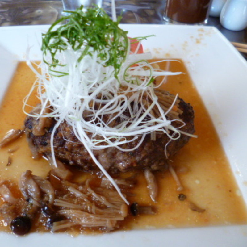 Aランチ 黒毛和牛ばぁ～ぐば～ぐ和風キノコソース(ばぁーぐばーぐ)
