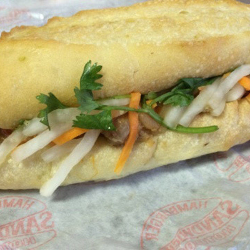 鶏のレモングラス煮込み(バインミー☆サンドイッチ)