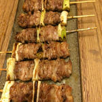 鶏皮タレ焼き(ばかや )