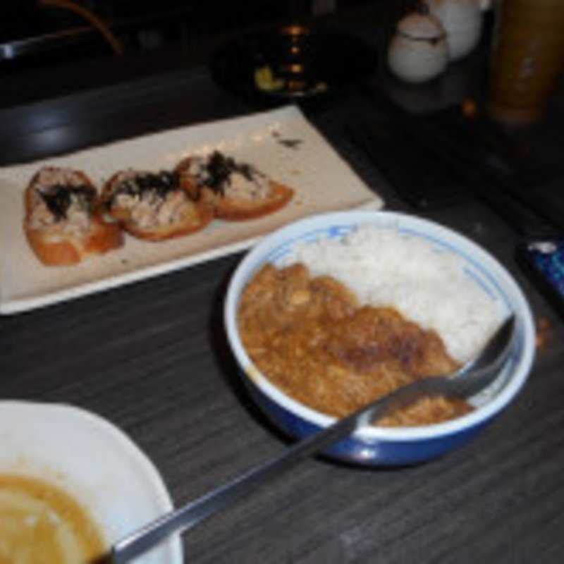 焼き鳥屋の賄いカレー(らいぶやＢＡＫＵＤＡＮ)