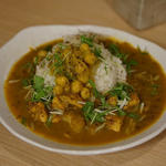 チキン 水菜(curry phakchi(パクチー))