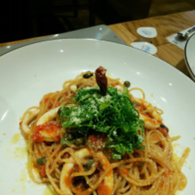 真イカのプッタネスカ(ハタケノパスタ イオンモール京都桂川店 )