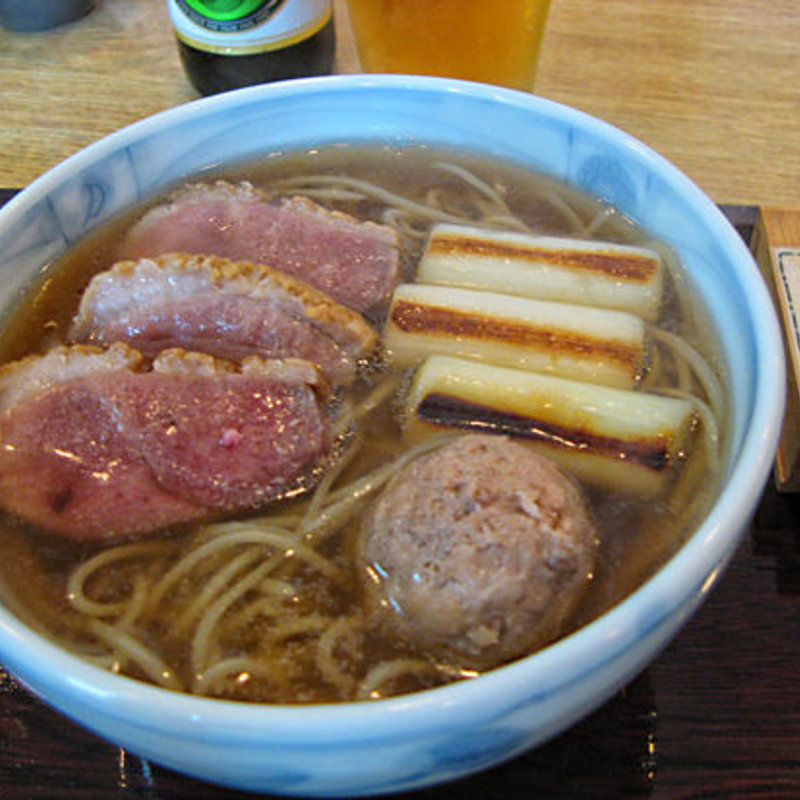 鴨南そば(はっぴ)