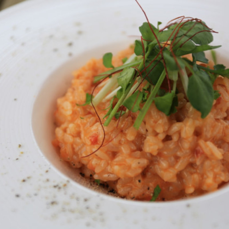 トマトとカニのドリア(バトン)