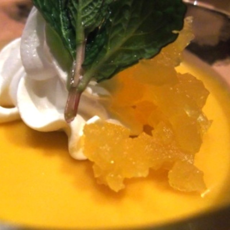 特製マンゴープリン(曾根崎鉄板食堂 はなたれ)