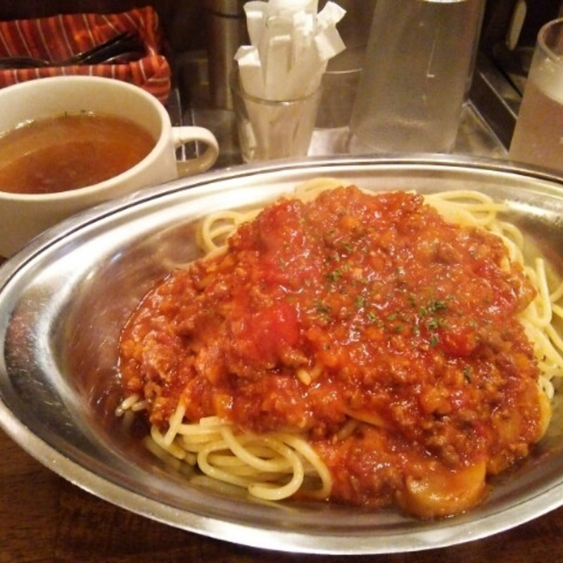 スパゲッティ・ミートソース(ハヤシ屋中野荘)