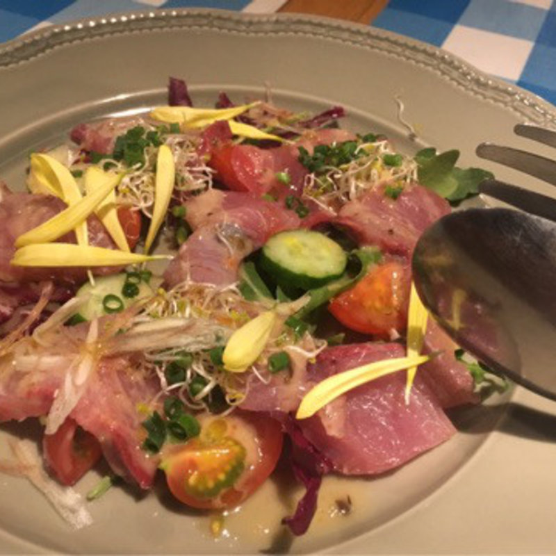 鮮魚のカルパッチョ(原宿ダッチ パスタラボ)