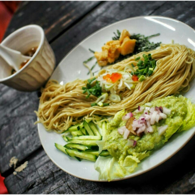 雲丹と枝豆のつけまぜそば(バラック ディー.エム竹末 （BARRACK D.M竹末）)