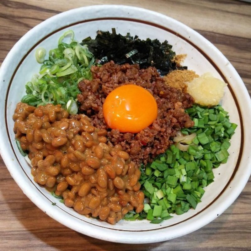 台湾まぜそば+納豆 (麺屋はるか 秋葉原本店)