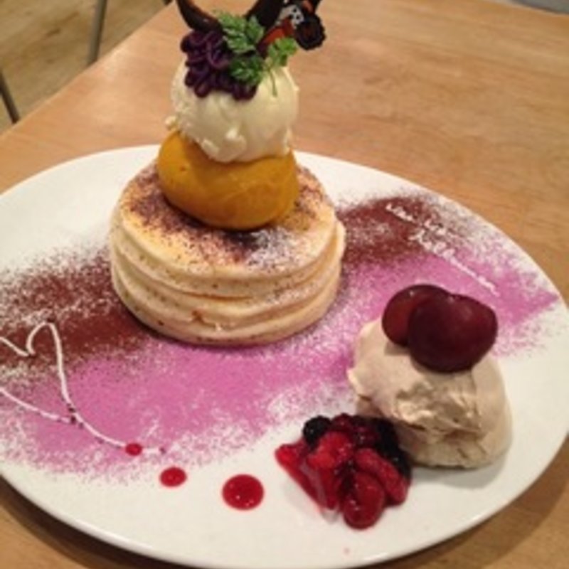 スイートパンプキンのハロウィンパンケーキ(パンケーキママカフェ VoiVoi （ヴォイヴォイ）)