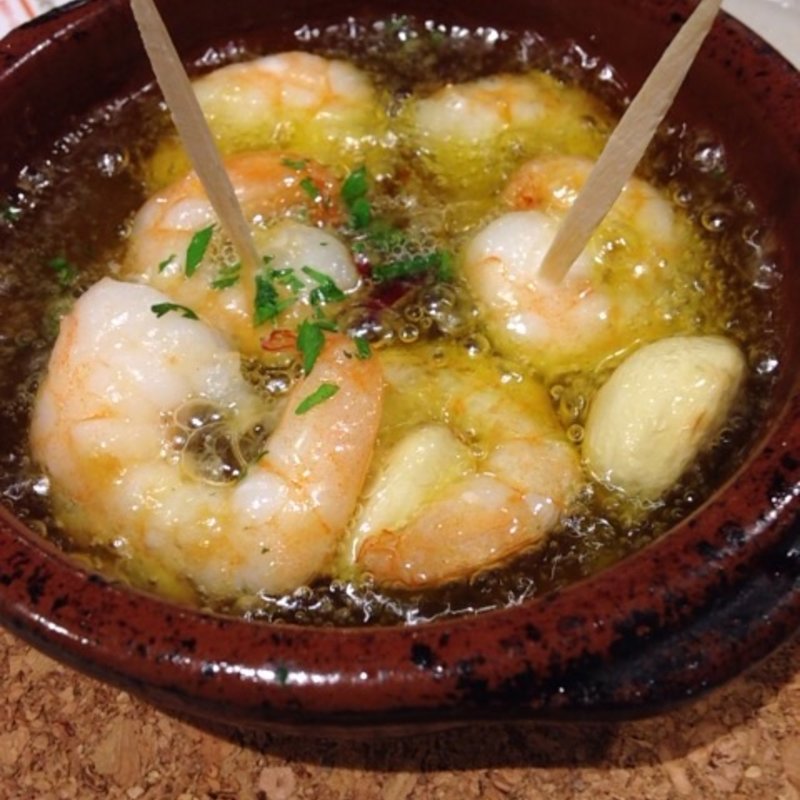 えびのアヒージョ(パンダ食堂)