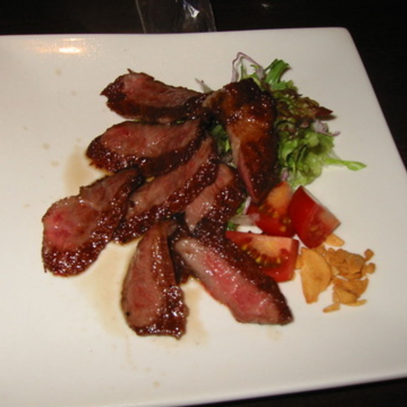 十勝和牛ザブトンの炙り(ばんび)