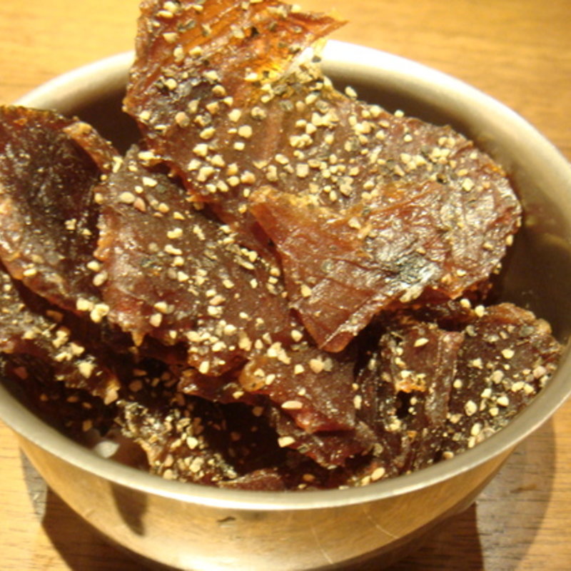 鮪のジャーキー(ビアオクロック)