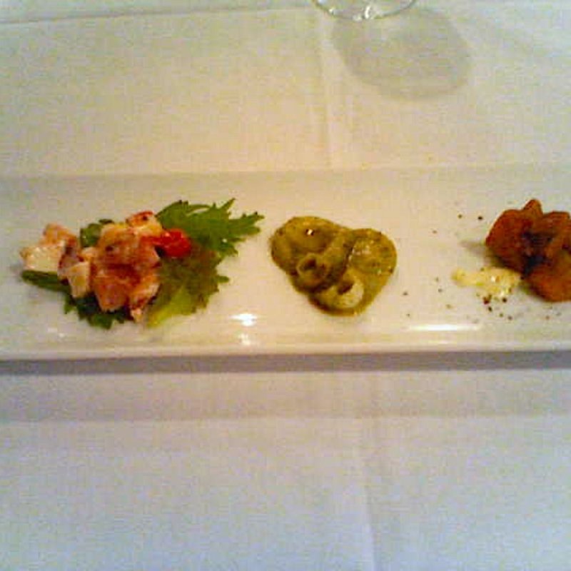 3種の前菜(ビアンカーネ)