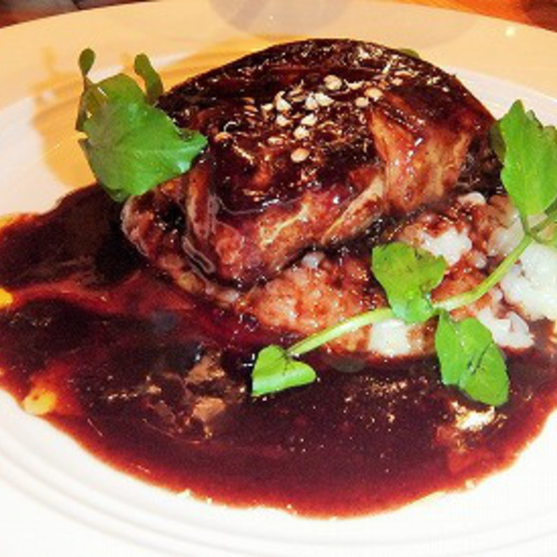 フォアグラのポアレとチーズのリゾット(ビストロ ミヤマス （Bistro ミヤマス）)