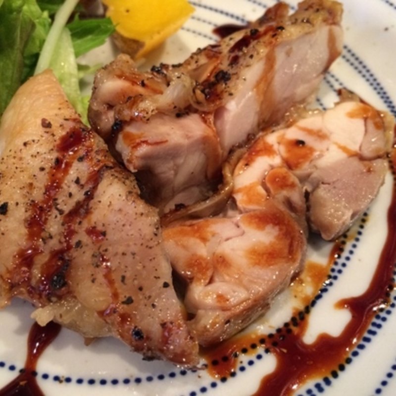 若どりのさんしょう香る甘酸っぱいソース(アンソレイユ ル シエル)