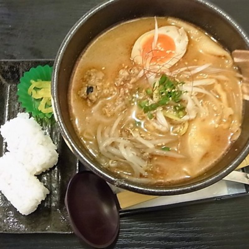 濃厚坦々ひっちぎうどんセット(ひっちぎうどん  がにひろ)