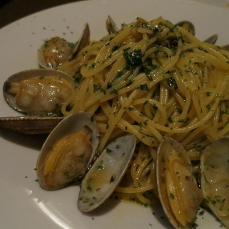 アサリと大葉のスパゲティ(ピッツェリア バール アドレス 新橋店)