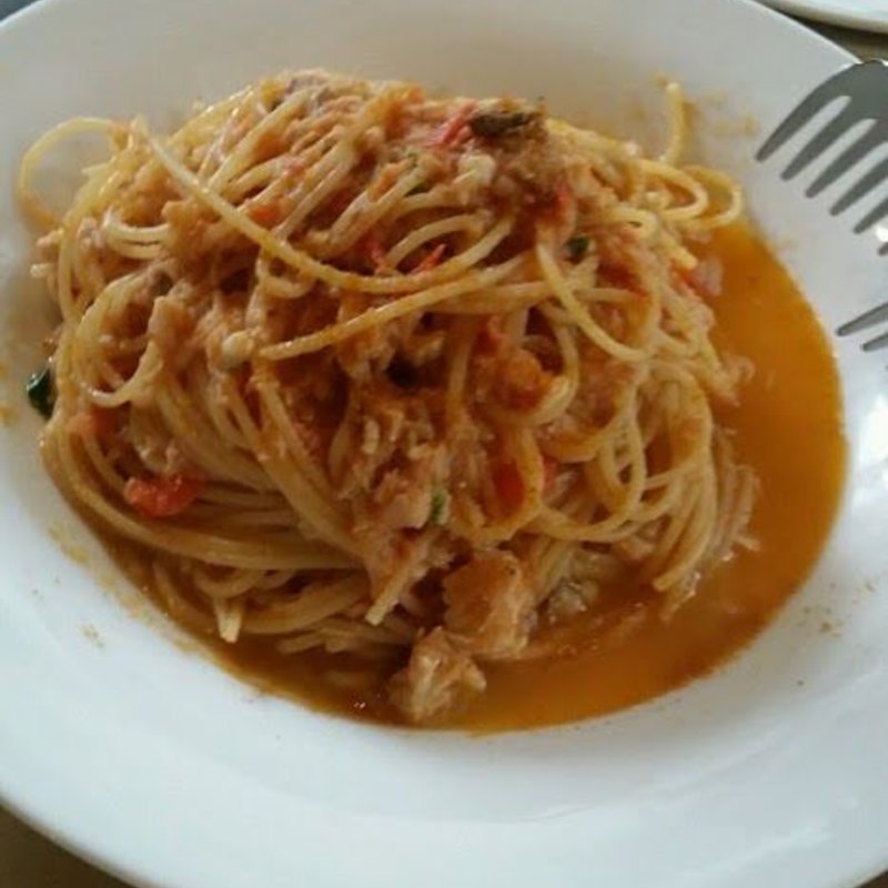 白身魚のトマトパスタ(ピッツェリア ドォーロ 新橋店)