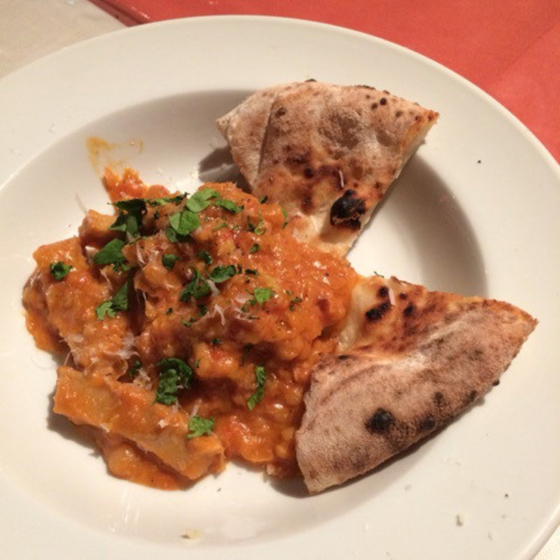 トリッパと白あずきのトマト煮込み(ビッレリア バブルクラフト （BIRRERIA BUBBLE CRAFT）)