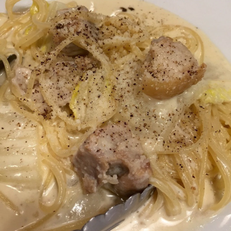白菜のクリームパスタ(ビトレス プリュス 裏なんば )